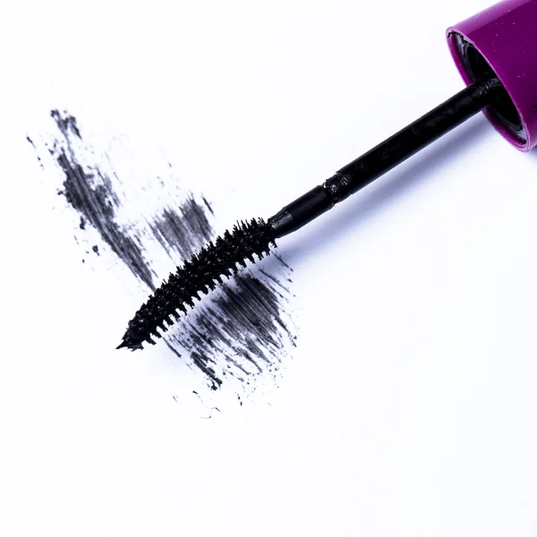 Mascara brush over white background — Stock Photo, Image