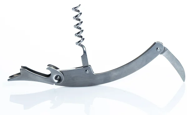 Knife with corkscrew — Stock Photo, Image