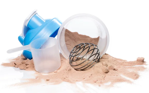 Shaker e proteine in polvere — Foto Stock