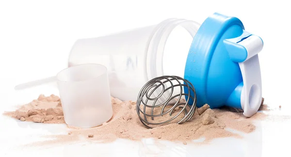 Shaker ve protein tozu — Stok fotoğraf