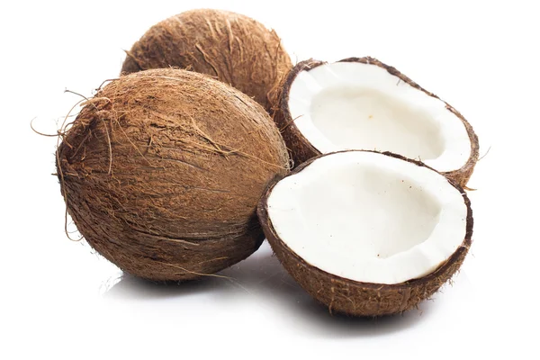 Coconuts on white background — Stock Photo, Image