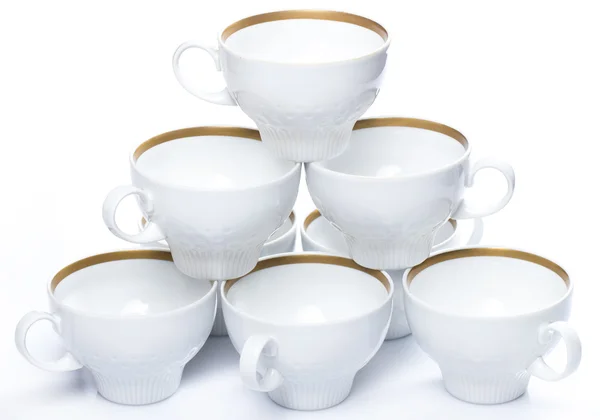 Keramische koffie cups — Stockfoto