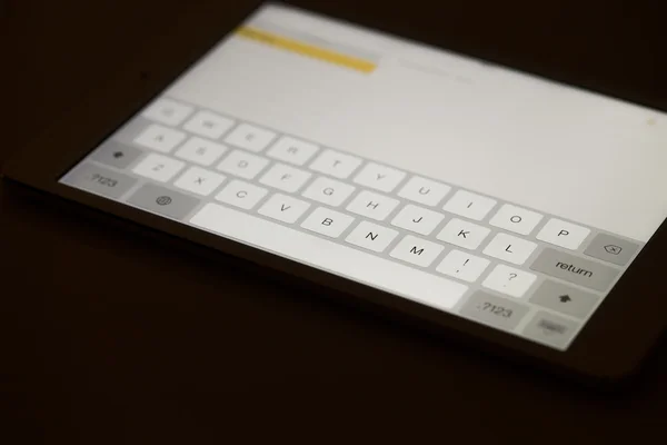 Tablet pc teclado — Fotografia de Stock