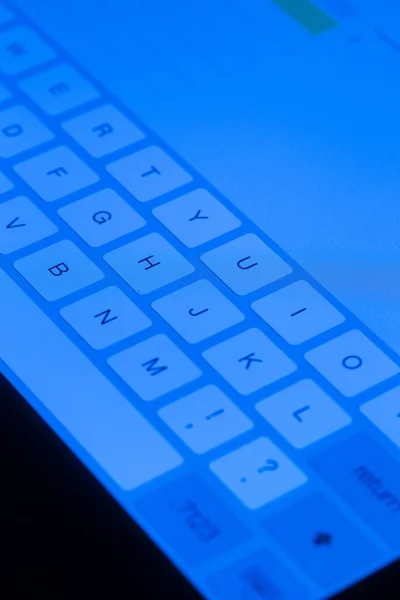 Tablet-PC-Tastatur — Stockfoto