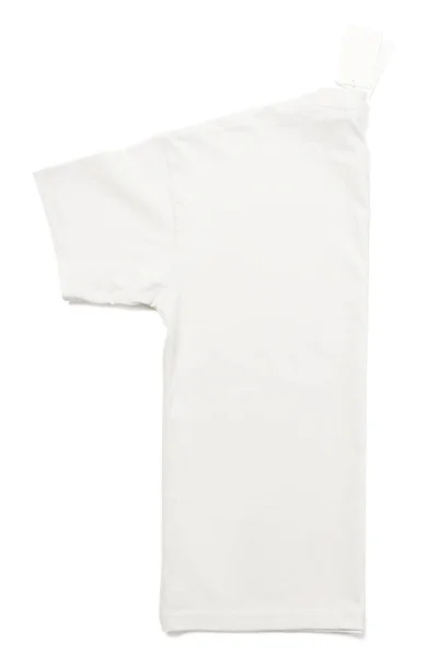 Shirt Blanc Isolé Sur Fond — Photo