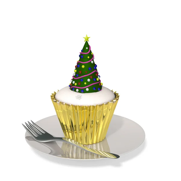 Noel ağacı cupcake