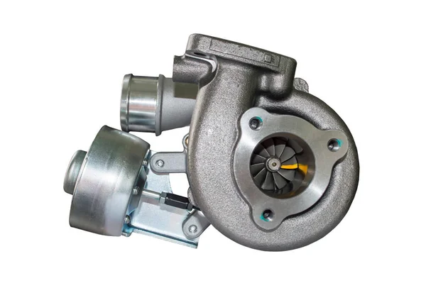 View Turbine Diesel Automobile Internal Combustion Engine Side Turbine Wheel — Stock Photo, Image
