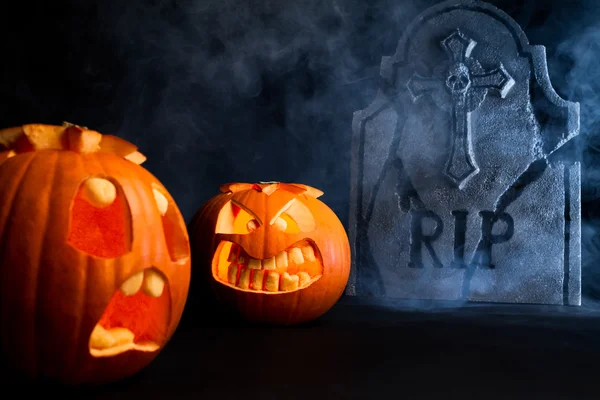 Zucche di Halloween — Foto Stock