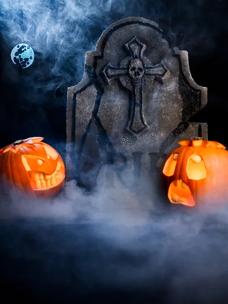 Halloween pompoenen — Stockfoto