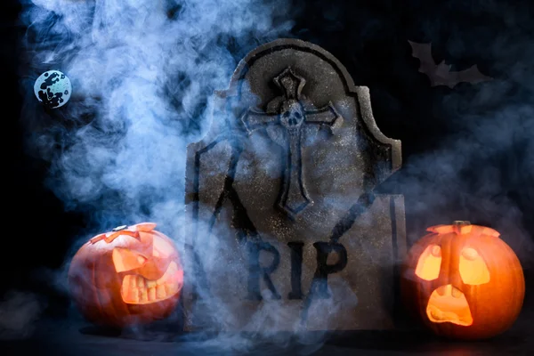 Halloween pompoenen — Stockfoto