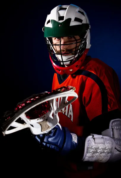 Jogador de Lacrosse — Fotografia de Stock