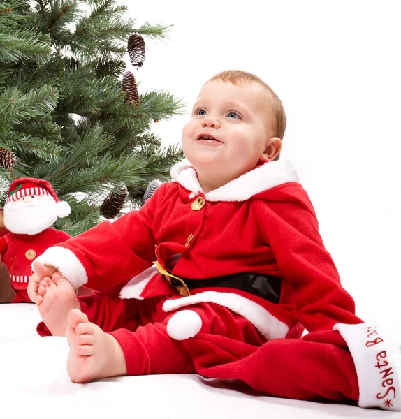 Santa baby pojke — Stockfoto