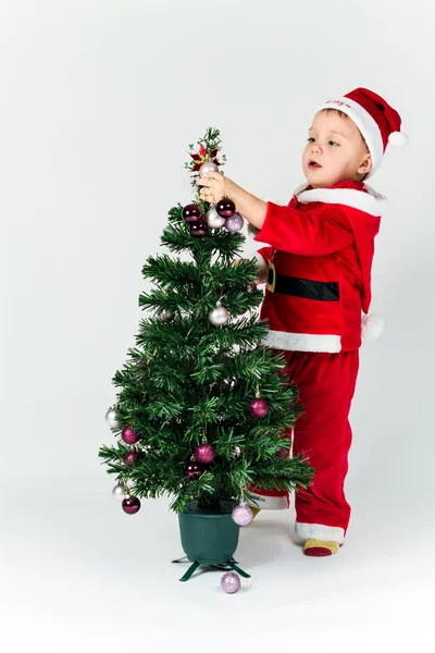 Santa babyjongen — Stockfoto