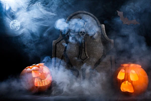 Halloween pompoenen Rechtenvrije Stockfoto's