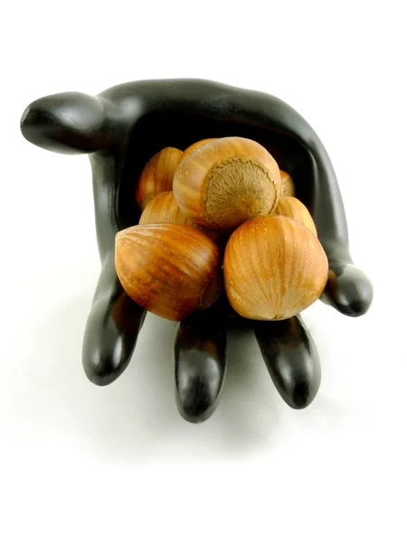 A handful of nuts — Stock Photo, Image