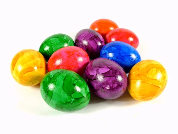 Coloured eggs — Stock Photo, Image