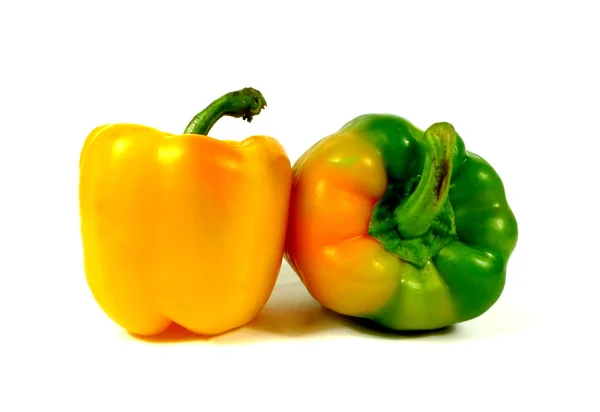 Gele er groene paprika — Stockfoto