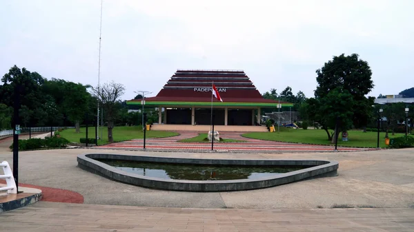 Depok Indonesia December 2021 View Hermitage Padepokan Alun Alun Depok — Zdjęcie stockowe
