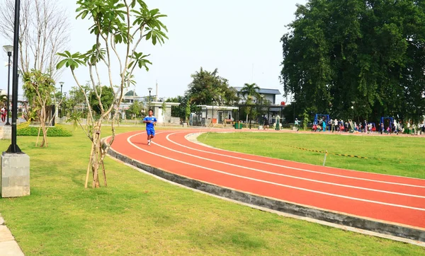 Bogor Indonésia Março 2022 Running Track Alun Alun Bogor West — Fotografia de Stock