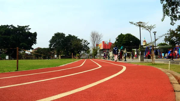 Bogor Indonesien März 2022 Joggingstrecke Alun Alun Bogor Westjava — Stockfoto