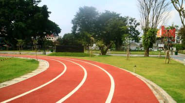 Bogor, Endonezya - 18 Mart 2022: Alun Alun Bogor, Batı Java.