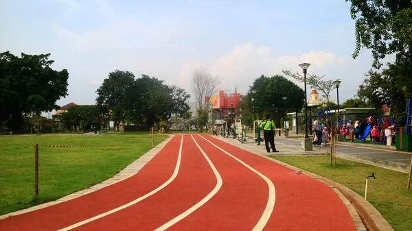 Bogor Indonesien März 2022 Joggingstrecke Alun Alun Bogor Westjava — Stockfoto