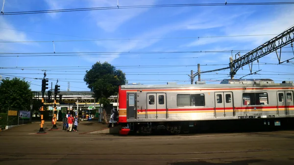Bogor Indonesia April 2022 Commuter Line Electric Train Bogor Station — 스톡 사진