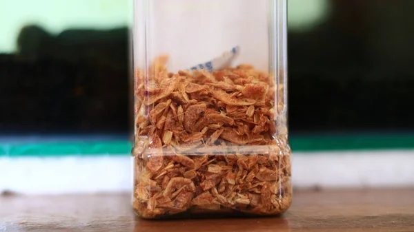 Dried Shrimp Fish Feed Plastic Bottle — ストック写真