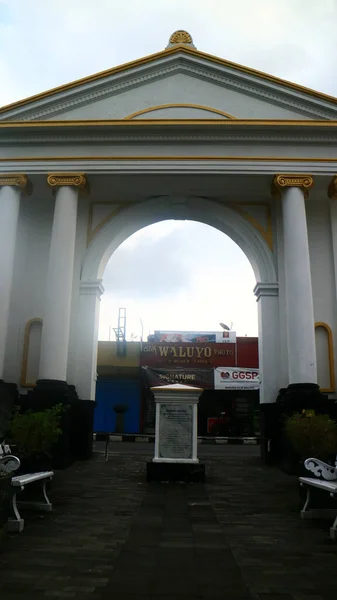 Magelang Indonesia July 2022 Kerkhof Gate Ikhlas Street Used Entrance — Stok Foto