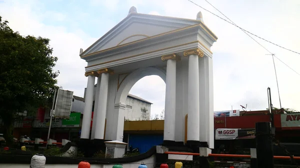 Magelang Indonesia July 2022 Kerkhof Gate Ikhlas Street Used Entrance — Fotografia de Stock