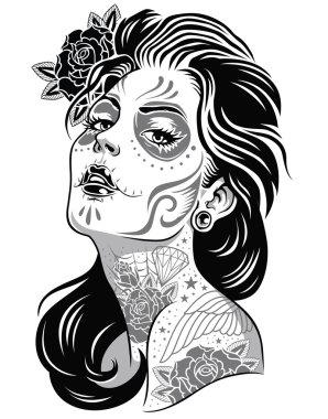 Download Tattoo Girl Free Vector Eps Cdr Ai Svg Vector Illustration Graphic Art