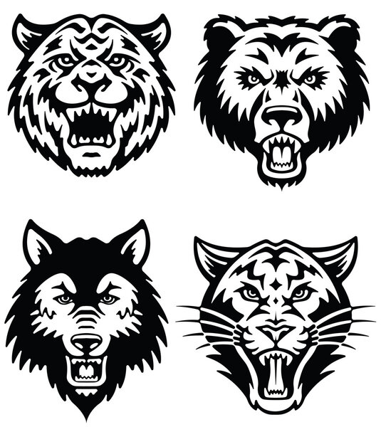 Векторный набор талисманов
