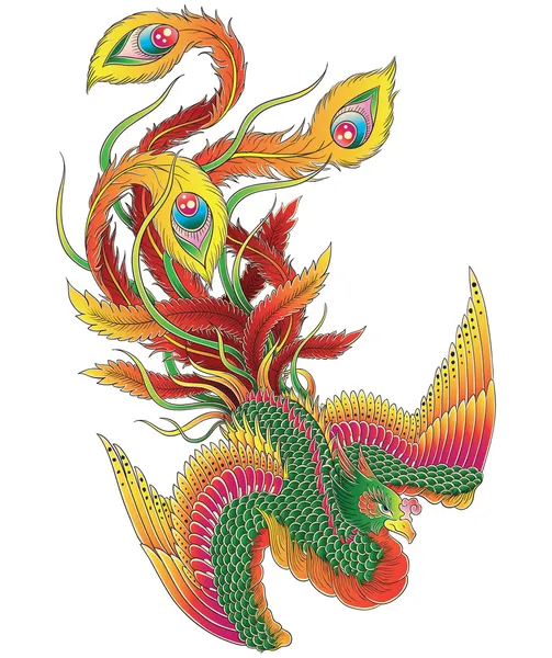 Phoenix japonais — Image vectorielle