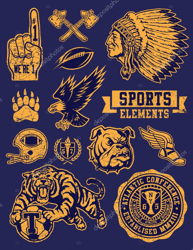 Isolated Vector Elements. Texture is on a separate layer