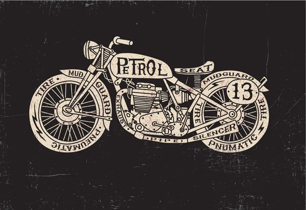 dolu vintage motosiklet yazın