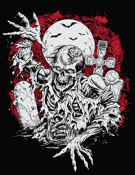 Зомби восстал из могилы
