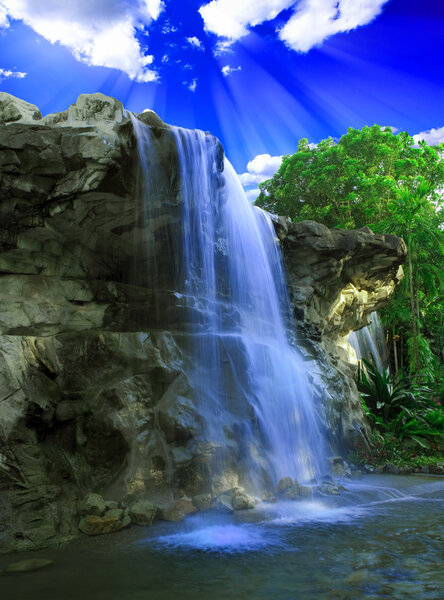 Magical waterfall