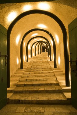 Katedral girişinde