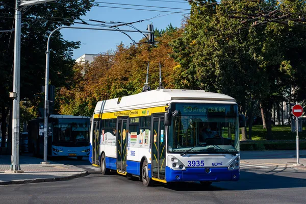 Chisinau Moldova September 2021 Trolleybus Skoda 24Tr Irisbus 3935 Riga — Stock Photo, Image