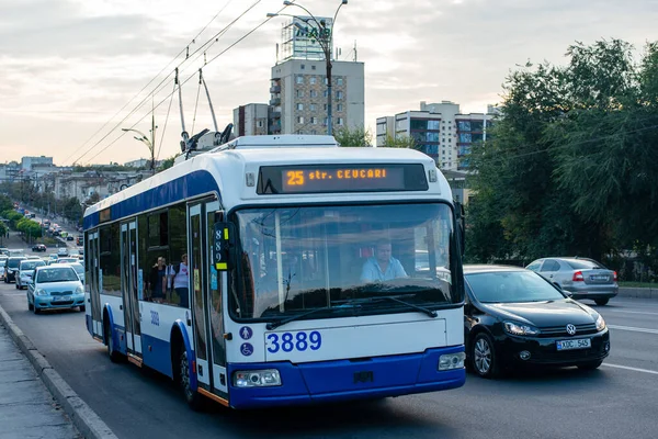 Chisinau Moldova Septembre 2021 Trolleybus Rtec 62321 Bkm 3889 Cheval — Photo