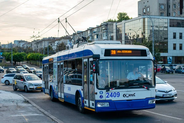 Chisinau Moldova Septembre 2021 Trolleybus Rtec 62321 Bkm 2409 Cheval — Photo