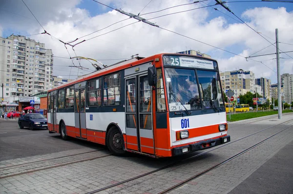 Lviv Ukraine Lipca 2017 Trolleybus Skoda 14Tr 601 Brno 3223 — Zdjęcie stockowe