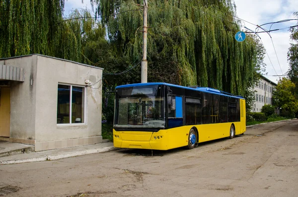 Ivano Frankivsk Ucrania Octubre 2017 Trolebús Laz E183 Depósito Trolebuses — Foto de Stock