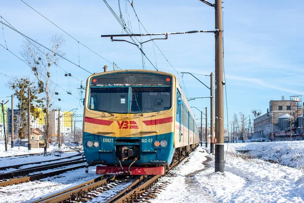 Lviv Ucrânia Dezembro 2021 Comboio Epl2T 012 Lviv — Fotografia de Stock