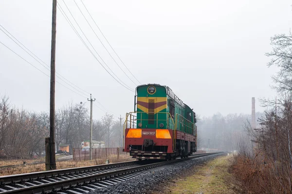 Chernivtsi Ukraine Januar 2022 Lokomotive Chme 2637 Czernowitz — Stockfoto