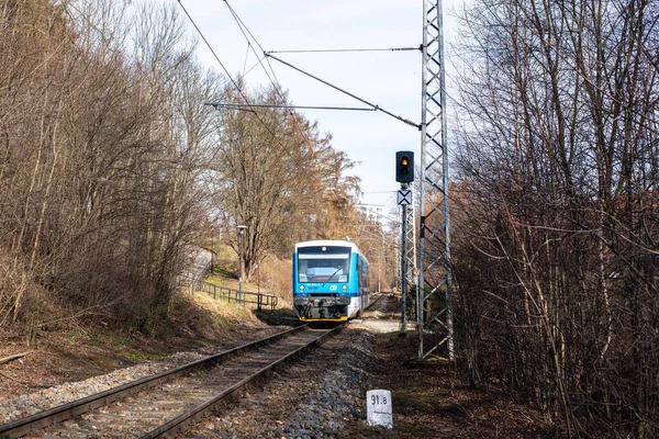 Jihlava Tschechische Republik Februar 2022 Zug Stadler Regio Shuttle 841 — Stockfoto