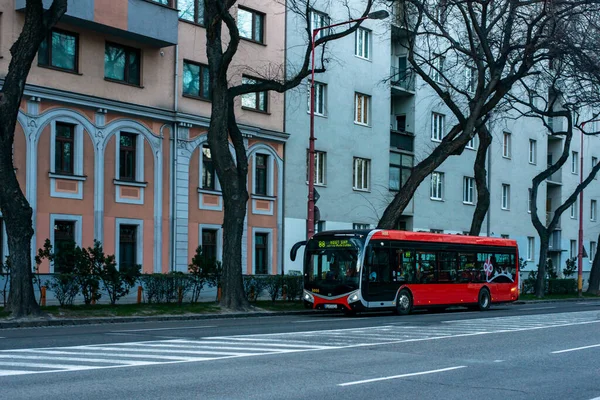 Bratislava Slovakia February 2022 Electric Bus Sor Electric 3008 Riding — Photo