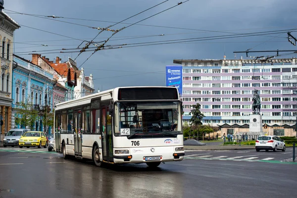 Cluj Napoka Rumunia Kwietnia 2022 Autobus Irisbus Agora Citybus 12M — Zdjęcie stockowe