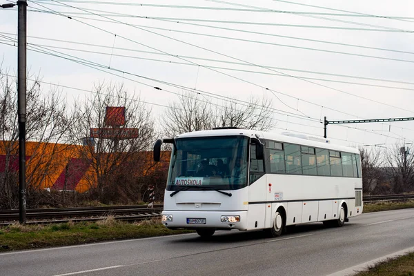 Bratislava Slovakia March 2022 Bus Sor 8007 Riding Streets Bratislava — Foto de Stock