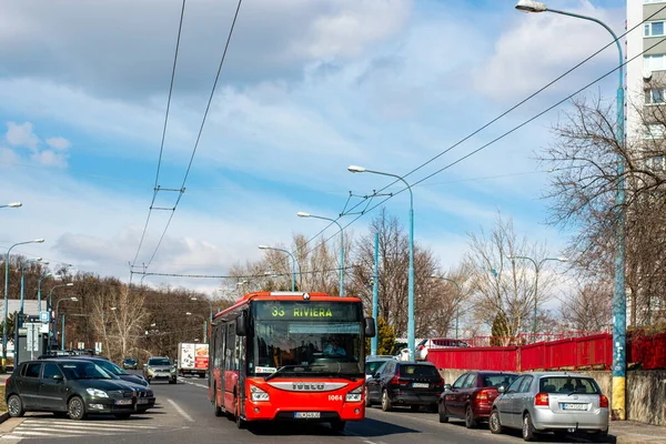 Bratislava Slovakia March 2022 Bus Iveco Urbanway 12M 1064 Riding — Photo
